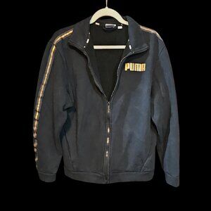 Puma Black Full-Zip Track Jacket Size Medium